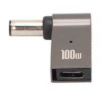 Adaptador de Carga, Adaptador de USB a CC Diseño de Codo Material de Aleación de Aluminio Chip de Carga Rápida para Oficina para Interior para Hogar(6 * 1,4 mm)