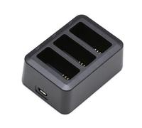 Adaptador de carga de batería de vuelo profesional, estación de carga de 3 ranuras, ahorro de espacio, base de carga de batería