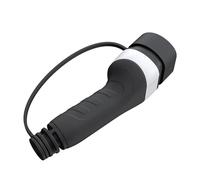 Adaptador de carga de coche eléctrico de 16 A y 32 A con diseños de enchufe tipo 2 fáciles adecuados para entusiastas de viajes ecológicos, adaptador de estación de carga pública