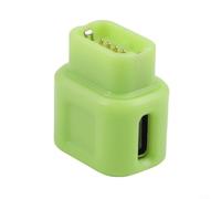 Adaptador de carga de desviador trasero electrónico tipo C a 4 pines para Di2 12 velocidades R9270 R8170 R7170 con cordón rosa (amarillo verde)