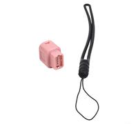Adaptador de carga de desviador trasero electrónico Tipo-c a 4 pines para Di2 12 velocidades R9270 R8170 R7170 con cordón rosa (rosa)