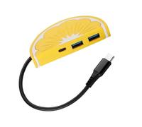 Adaptador de carga de extensión USB C 2x USB 3.0 + adaptador de corriente de carga rápida para tableta tipo C, accesorios de computadora portátil
