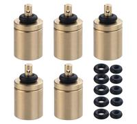 Adaptador de carga de tanque, adaptador de carga de cartucho,Boquillas de inflado de latón de 5 piezas - Accesorios de estufa de camping, adaptador de cartucho de llenado para estufa d