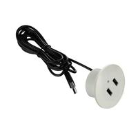 Adaptador de carga integrado de escritorio USB de 2 puertos para computadora USB, divisor de línea de datos, adaptador de carga integrado