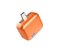 Adaptador de Carga Inteligente Remterad con Parada automática, desconectador al Carga Completa, Protector de Cable con desconexión automática y Divisor de Carga rápida de 140 W (Naranja)