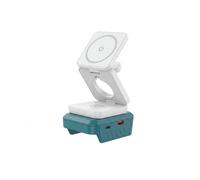 Adaptador de Carga Magnética Inalámbrica 3 en 1 para Batería de Iones de Litio para de 18 V, Adaptador USB para Camping y Trabajo Al Aire Libre