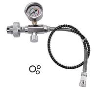 Adaptador de carga para estación de llenado de aire PCP para bombonas de inmersión, adaptador DIN G5/8 pulgadas y manguera flexible de 50 cm