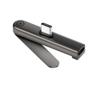 Adaptador de carga rápida de 240 W con soporte plegable de 360 grados, convertidor de cargador invisible 2 en 1, adaptador de datos USB C hembra a macho para juegos, oficina, viajes en coche