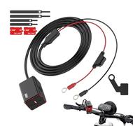 Adaptador de Carga rápida para la Motocicleta: Cargador USB C, Prueba de Impacto contra la vibración | Accesorios duraderos Adventure Touring Corta Distancia a Corto Plazo Viajes al Aire Libre Viajes