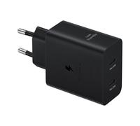 Adaptador de carga rápida Samsung Duo 50 W EP-T5020X, 2x USB Type-C incl. cable USB Type-C a USB Type-C