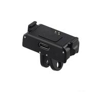 Adaptador de carga recargable de metal para DJI para Osmo para Nano, soporte magnético de liberación rápida con agarre de batería de aleación de aluminio duradero para cámara de acción