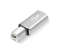 Adaptador de carga USB C a cuadrado USB para ordenador portátil, adaptador tipo C hembra a cuadrado USB convertidor de fuente de alimentación adaptador de extensión