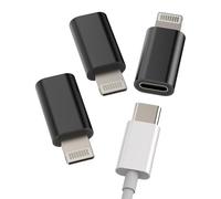 Adaptador de carga USB C hembra a Lightning (3 unidades) para iPhone 14 Cable de carga Type-c Jack hembra para dispositivos Apple MFI Certified Devices Pd Power Data Sync Converter Accesorios para