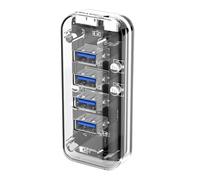 Adaptador de carga USB de 4 puertos USB 3.0 para laptop y PC VL817 Contol doble fuente de alimentación para ordenador portátil