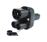 Adaptador de Cargador CCS2 a EV, CA 32 A, CC 400 A, Modelo Y/S/3/X, convertidor de Carga de vehículos de 500 V a 1000 V CC, 110 V a 250 V CA.