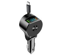 Adaptador de cargador de coche, cargador de coche USB rápido - Cargador automático de teléfono móvil USB de carga rápida, adaptador de protección inteligente de coche pequeño para