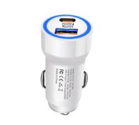 Adaptador De Cargador De Coche - Encendedor De Carga Rápida PD De 30 W Y Puerto USB Tipo C | Cargador De Teléfono De Coche Super Rápido De 60 W Para, Tabletas, Tabletas Y Más (
