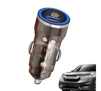 Adaptador de cargador de coche PD de 30 W de carga rápida para encendedor de cigarrillos USB y tipo C | Cargador de coche súper rápido de 60 W para tabletas y más (12 V-30 V)