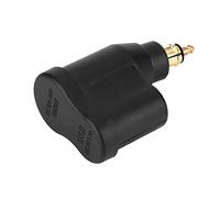 Adaptador de cargador de encendedor de cigarrillos, 12-24V 3.3A Cargador USB dual para motocicleta Adaptador de corriente Encendedor de cigarrillos para enchufe DIN Hella