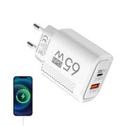 Adaptador de Cargador de Pared | Cubo Cargador USB C - Cubo Adaptador Internacional con Puertos Múltiples de Carga Rápida para Viaje Hogar Hotel