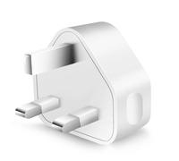 Adaptador de cargador de pared universal con enchufe USB de Reino Unido de 3 pines y puertos USB, cargador de viaje para teléfono (2 puertos)