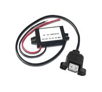 Adaptador de Cargador de teléfono for Coche, convertidor de Potencia Reductor de CC de 12V-24V a 5V, 3A, miniconvertidor Micro USB C de 12 voltios a 5 voltios(Single USB-with Ear)