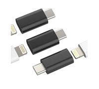 Adaptador de cargador Lightning hembra a USB C macho (paquete de 3) para Apple iPhone 15 Pro Max Plus para iPad Air Mini, compatible con Samsung Galaxy Note S10, S22, S21, S20, S23 Ultra Type-C, cable