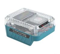 Adaptador de cargador PD3.1 de doble puerto de 140 W con tipo C para baterías de litio Bosch de 18 V y USB .0 para carga simultánea de dispositivos y protecciones de seguridad