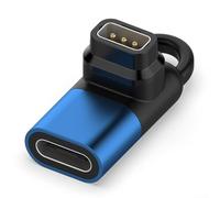 Adaptador de cargador USB C para Coros 3/2 y para Apex 2 Pro/2 | Estación de carga de aleación de aluminio con interfaz tipo C | Suministro de energía portátil compacto para relojes inteligentes (azul