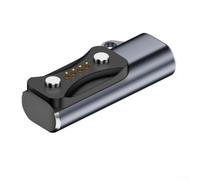 Adaptador de cargador USB C para Polar Ignite 3 Vantage para v3 Grit X2 - Estación de carga de metal - Reloj inteligente portátil de 34 x 12 mm (gris)