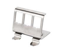 Adaptador de Carril DIN ROLINE sin equipar, para 3 Keystones