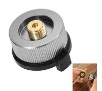 Adaptador de cartucho de gas - Adaptador para botella de gas tipo boquilla, compatible con estufa de camping y quemador de tornillo, material de aleación de duraluminio, garantía de por vida