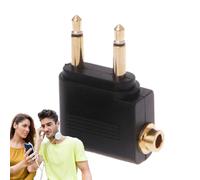 Adaptador de casco de avión, adaptador de avión para auriculares - Adaptador de conector de audio de avión - Auriculares y accesorios compactos robustos, electrónica de aviación para teatro domic
