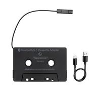 Adaptador de Casete Bluetooth para Coche, Conversor de Casete a Bluetooth 5.0 Inalámbrico con Micrófono Llamadas Manos Libres Audio HD Recargable para Radios Clásicas y Sistemas de Música Vintage