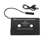 Adaptador de Casete para Radio de Coche 5.0, Receptor de Casete de Coche, Casete de Audio de Coche Bluetooth a Adaptador AUX, Reproductor de CD, MP3, iPod con Conector Jack de 3,5mm
