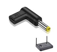 Adaptador de CC tipo C - Convertidor USB C de 15 V rectangular DC Plug hembra macho | con múltiples tamaños 5,5 x 2,5 mm, 5,2 x 2,1 mm, 4,8 x 1,7 mm, 4,0 x 1,7 mm, 3,5 x 1,35 mm, 3,0 x 1,1 mm, kit de