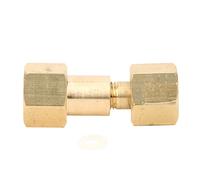 Adaptador de cilindro CGA-320 a CGA-580, adaptador de tanque de CO2 a regulador de argón, conector de regulador de gas de latón con arandela de nailon para soldadura y uso