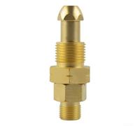 Adaptador de cilindro de acetileno de latón a regulador para CGA-200 | CGA-300 | CGA-510 | Conexión de equipo de soldadura de gas CGA-520 (CGA-510 a CGA-200)