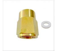 Adaptador de cilindro de argón a CO2 - G5/8 pulgadas BSPP macho a G5/8 pulgadas BSPP convertidor de rosca macho, ajuste regulador de gas de latón macizo resistente para soldadura MIG/TIG, conecta el