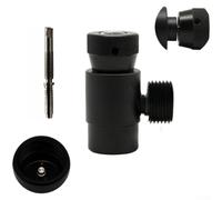 Adaptador de cilindro de gas G1/2 a W218 TR21-4 Válvula (negro)
