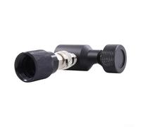 Adaptador de cilindro de gas para SodaStream, TR21-4 a CGA320 W21.8, accesorio de conexión rápida, pieza de repuesto de plástico negro para sistema de carbonatación casero (A)