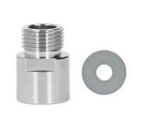 Adaptador de Cilindro de refresco Kit de conversión de Tanque de CO2 de Acero Inoxidable de Primera Calidad con Rosca Hembra TR214 a Macho CGA320 para máquinas de refrescos