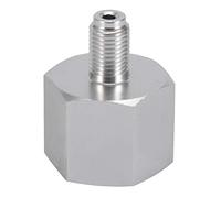 Adaptador de cilindro regulador de CO2 de aluminio - Conector neumático para tanque de cerveza casero (3/8 a CGA320), adaptador de regulador, regulador de CO2 de aluminio