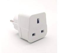 Adaptador de clavija schuko a inglesa