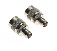 Adaptador De Clavija Tipo N A Enchufe TNC - Conector Macho A Hembra De Cable Tipo N para Analizadores De Red, Prueba De Señal De Baja Pérdida - Paquete De 2