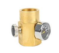 Adaptador de CO2, adaptador de llenado de CO2, adaptador de botella de CO2 para agua de soda, relleno de Sodastream Tank Soda Maker Conector de válvula de llenado con manómetro TR21-4 a W21.8 de 2000