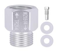 Adaptador de CO2, convertidor de cilindro de soda, adaptador TR21-4 hasta W21.8, adaptador de cilindro, convertidor de acuario, adaptador de CO2, regulador de barril de cerveza casera, regulador para