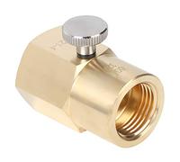 Adaptador de CO2 de botella de refresco - Recarga de CO2 del cilindro de agua doméstico W21.8 CGA320 Convertidor de adaptador de conector para cerveza, refresco, agua, jugo, acuario(CGA320 to TR21.4)