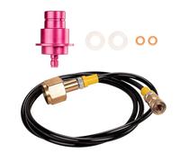 Adaptador de CO2 para manguera de alta presión, 1,5 m, conexión directa de depósito de CO2 a máquina de soda para conexión a botellas de CO2 más grandes, botella de ácido carbónico, conexión rápida