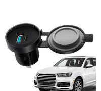 Adaptador de coche de cargador rápido | Cargador rápido para vehículos impermeables, adaptador de carga súper rápido multifuncional para teléfono, cargadores de teléfono móviles para vehículos seguros